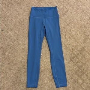 Blue High-Waisted Leggings